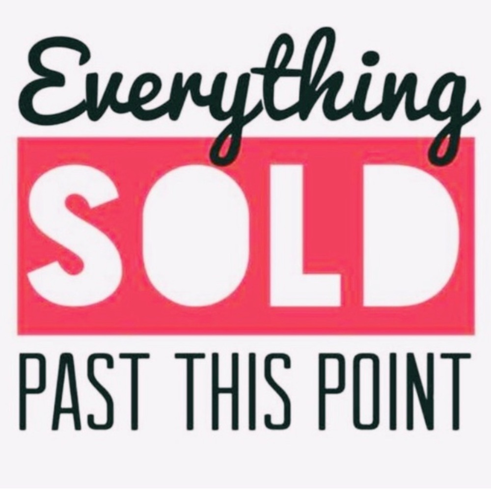 Sold items beyond this banner!